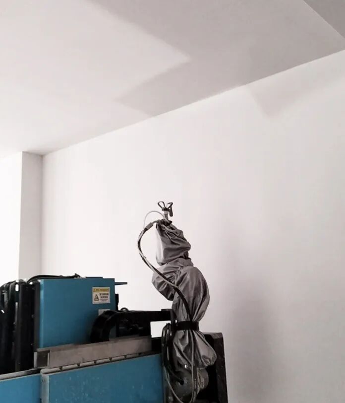 狹小空間里精準作業(yè) 蔚建噴涂機器人圓滿完成南京智鑫慧谷人才公寓項目(圖8)