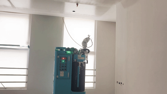 狹小空間里精準作業(yè) 蔚建噴涂機器人圓滿完成南京智鑫慧谷人才公寓項目(圖6)