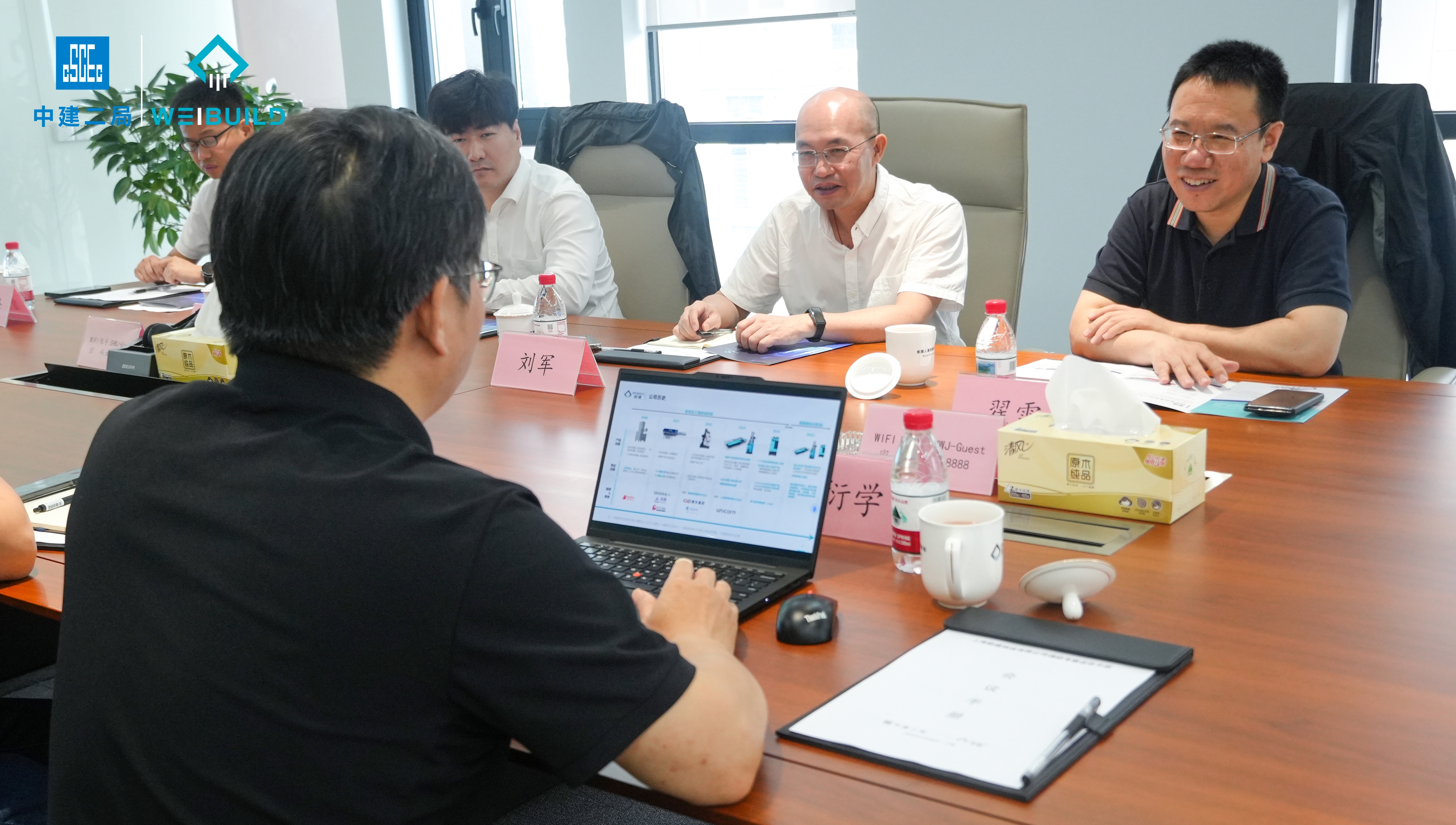 深化合作，中建二局總工翟雷帶隊(duì)考察蔚建科技(圖2)